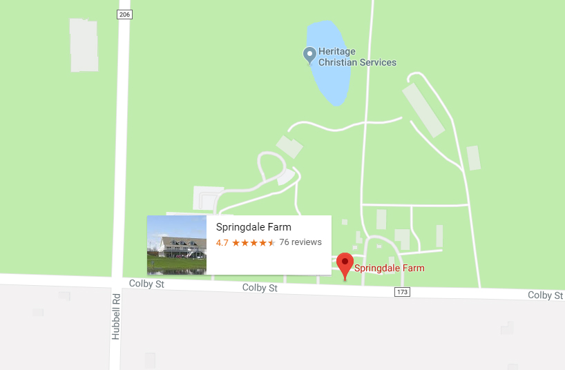 Google Map Springdale Farm